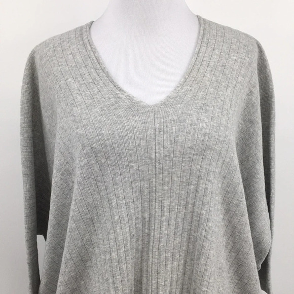 Cabi Sweater Womens XS Gray Watson Oversized Cotton Pullover Dolman Sleeve‎ - Picture 2 of 15